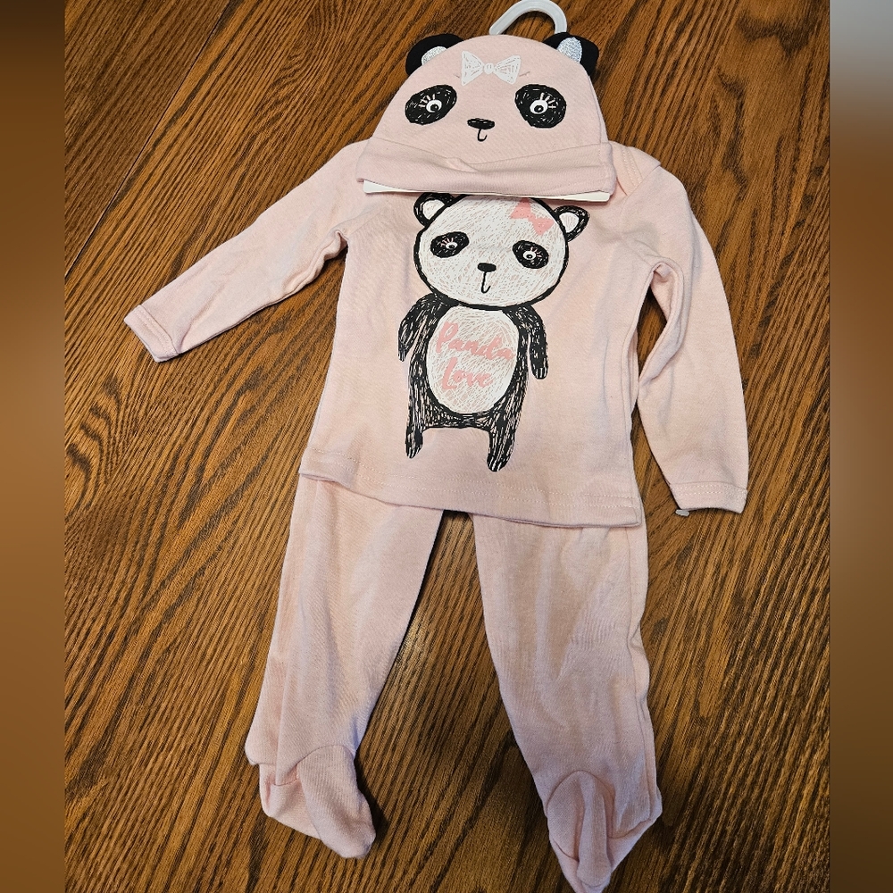 NWT 3 piece baby girl outfit